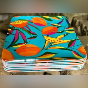 ‼️RARE‼️🎸Tabitha Brown x Target🎸🔥NWT🔥Melamine Tropical Dinner Outdoor Plates (8)